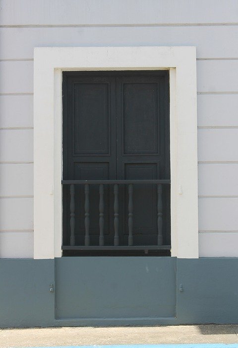 old, window, colonial