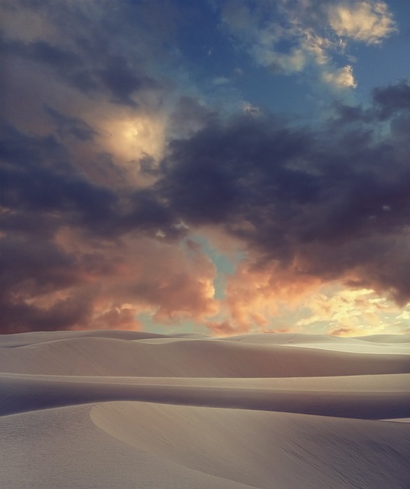 desert, landscape, sky