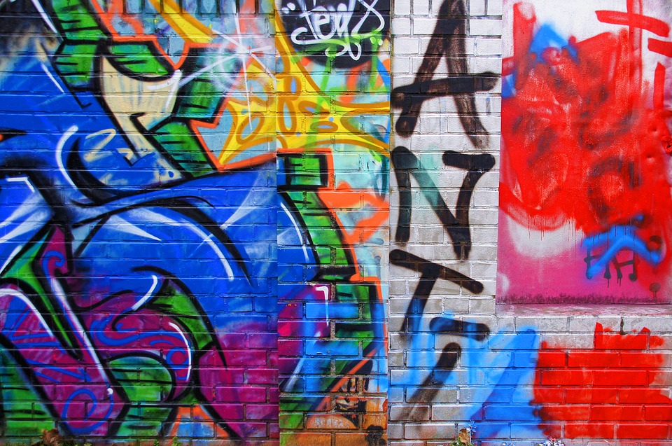 graffiti, wall painting, spray