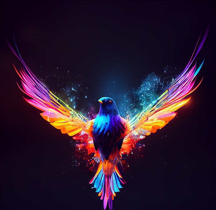 bird, colorful bird, rainbow bird