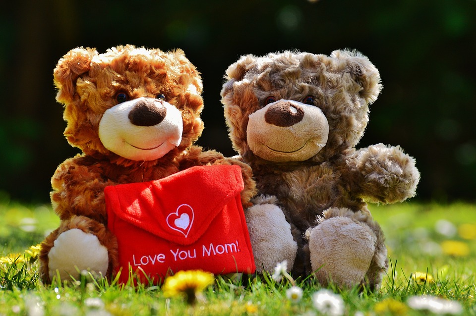 teddy, mother\'s day, love
