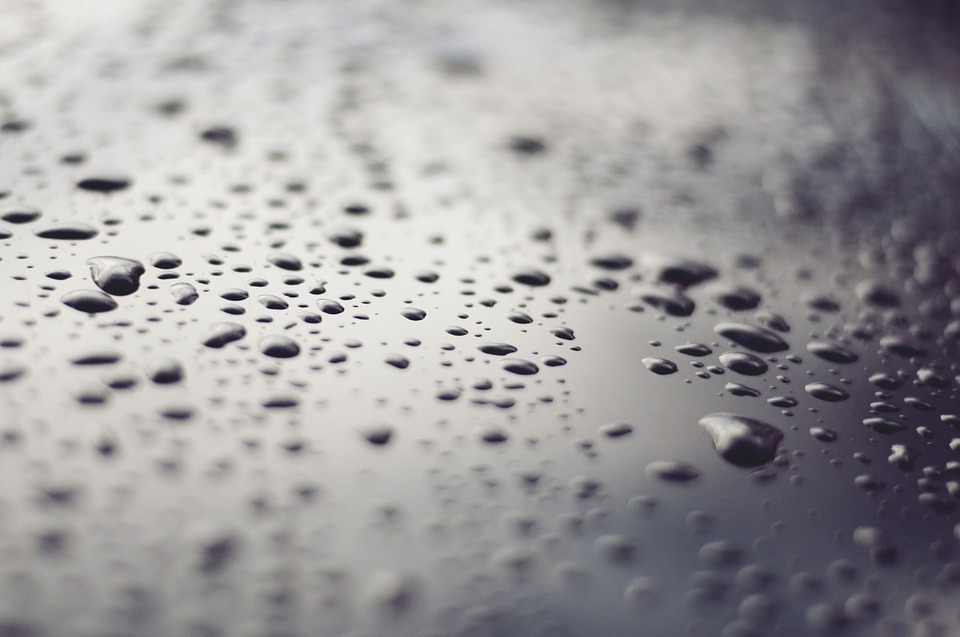 water, droplets, surface