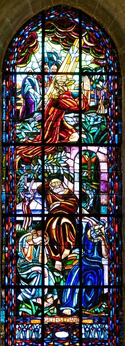 stain glass, sacred heart, colourful