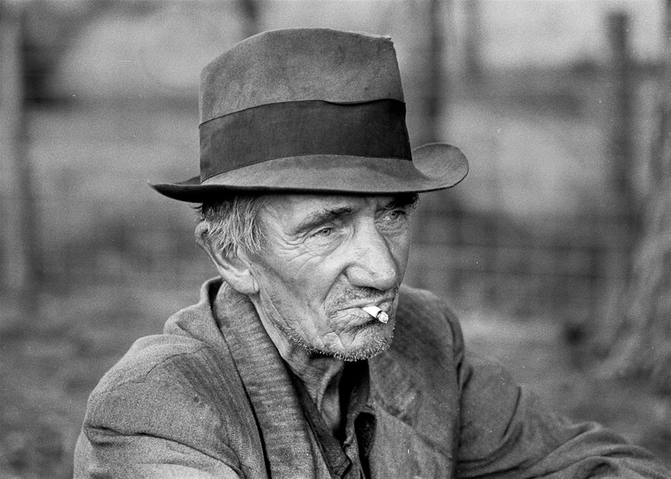 old man with hat