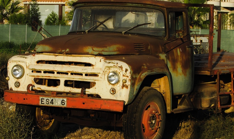 truck, old, vehicle