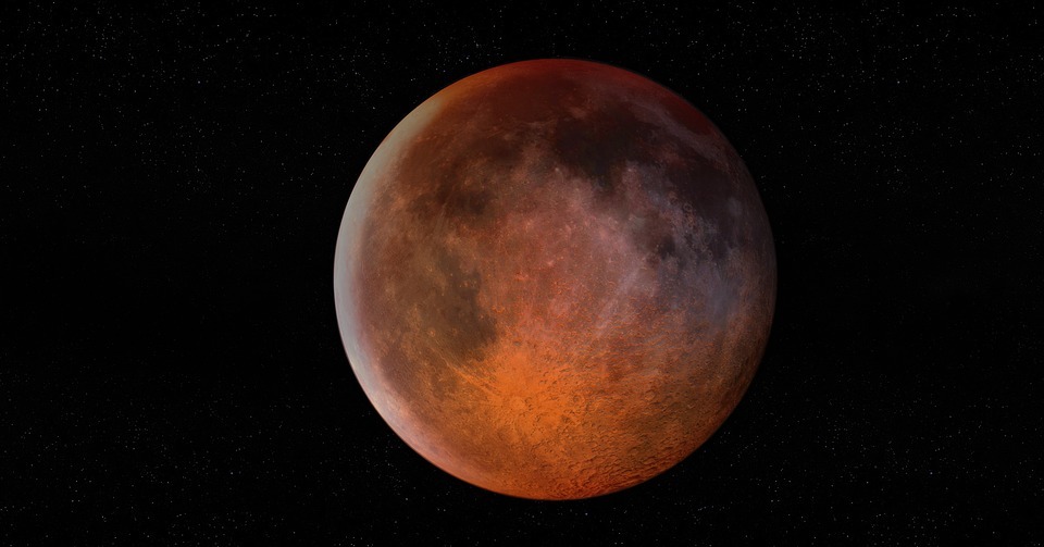 blood moon, moon, lunar eclipse