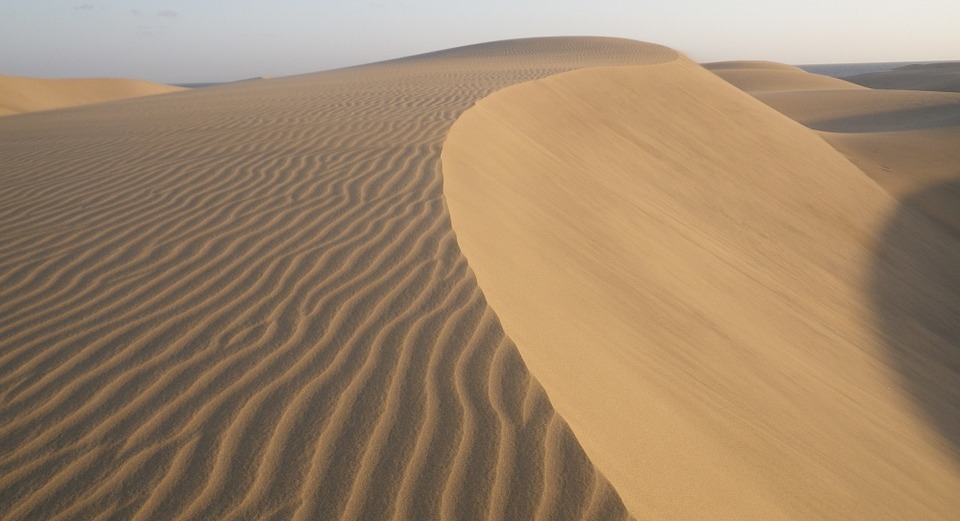 dunes, desert, sand