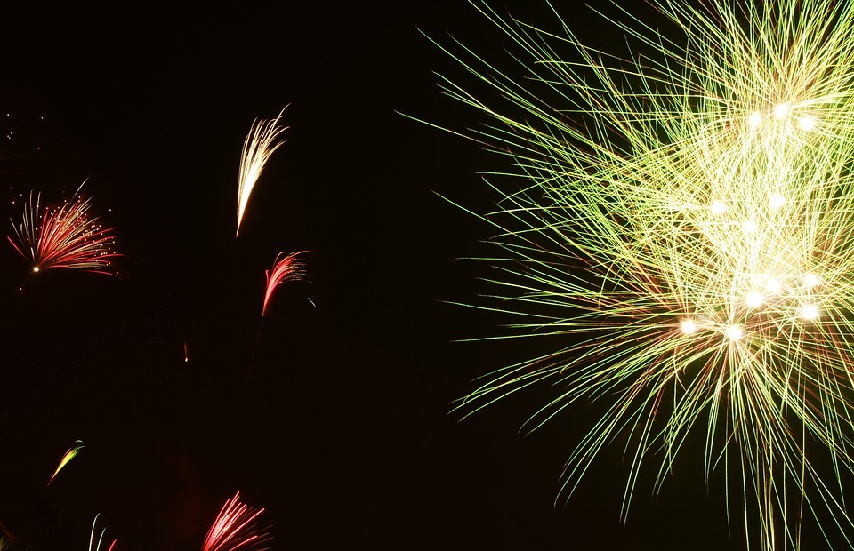 fireworks, new year, sparkle