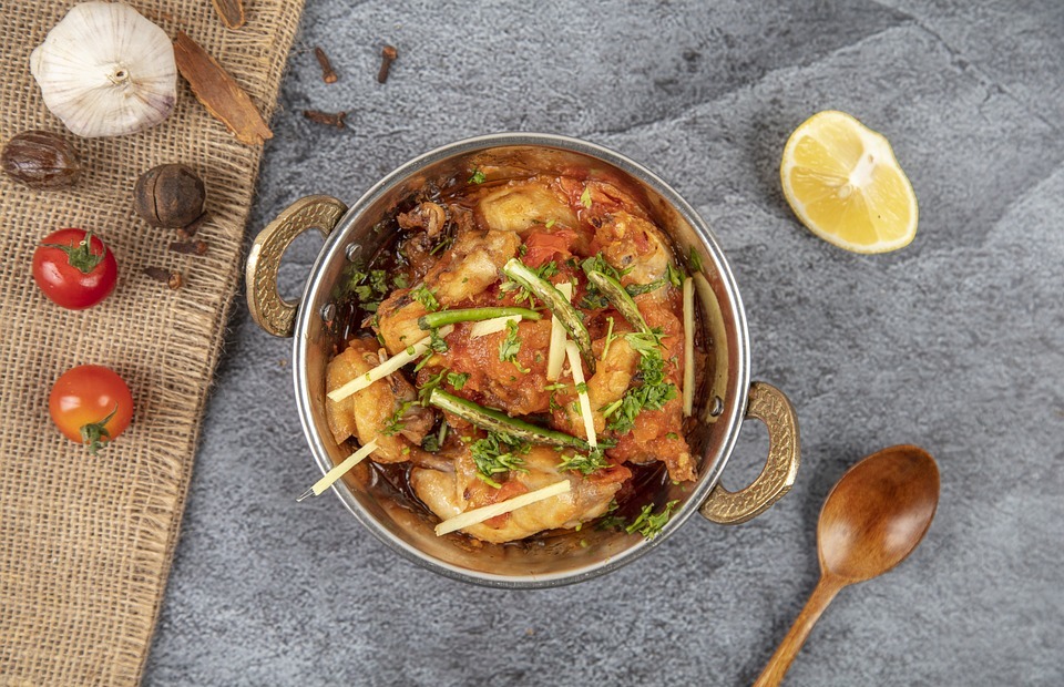chicken karahi, food, dish