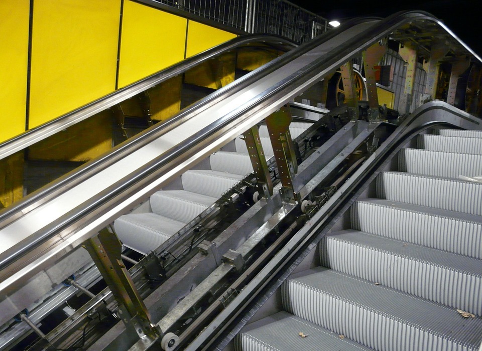 escalator, stairs, repair