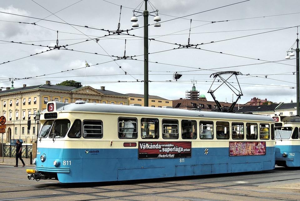 tram, city, public transport