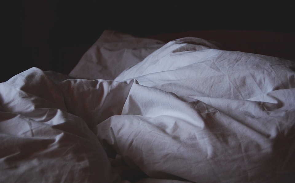 bed linen, awake, crumpled