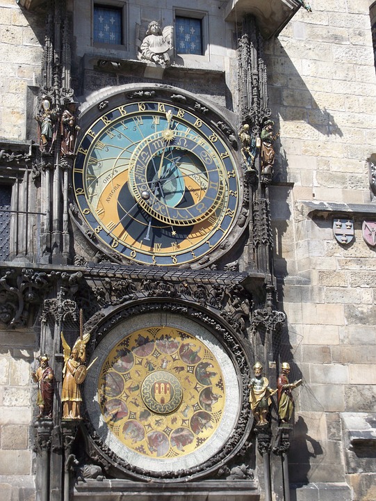 prague, clock, czech republic