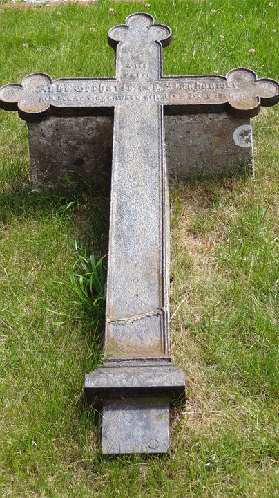 headstone, christian, resting place
