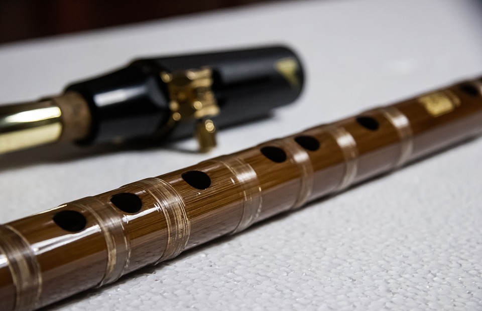 bamboo flute, music, instrument