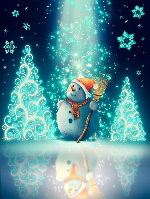snowman, christmas, holiday