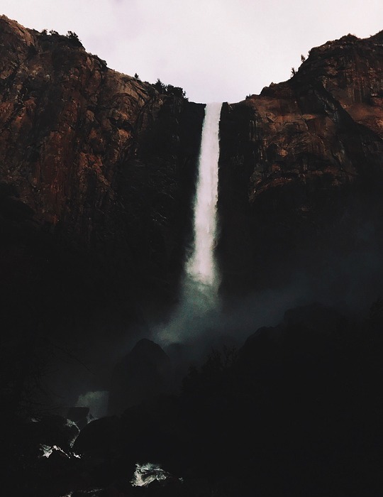 beautiful natural waterfall