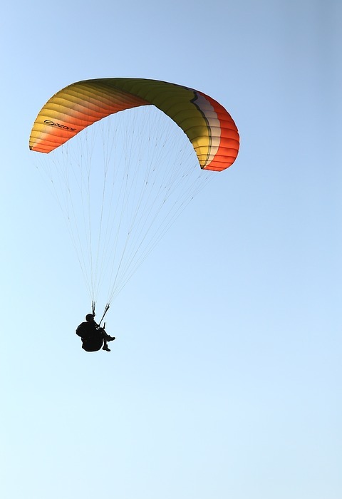 paragliding, fly, sports