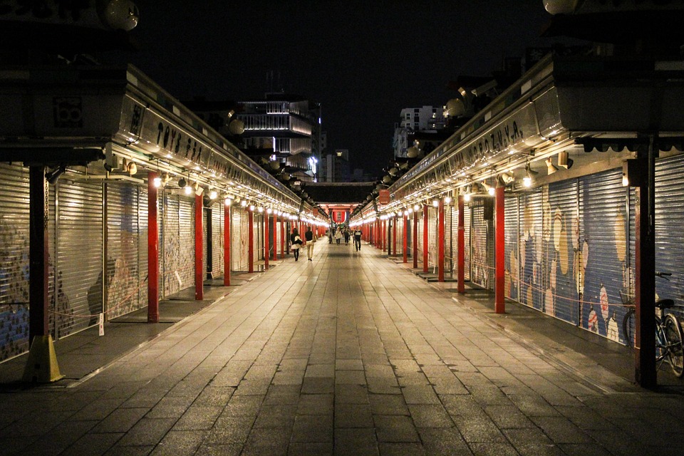 market stalls closed Stock Image Everypixel