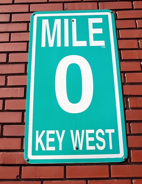 mile marker zero, sign, key west
