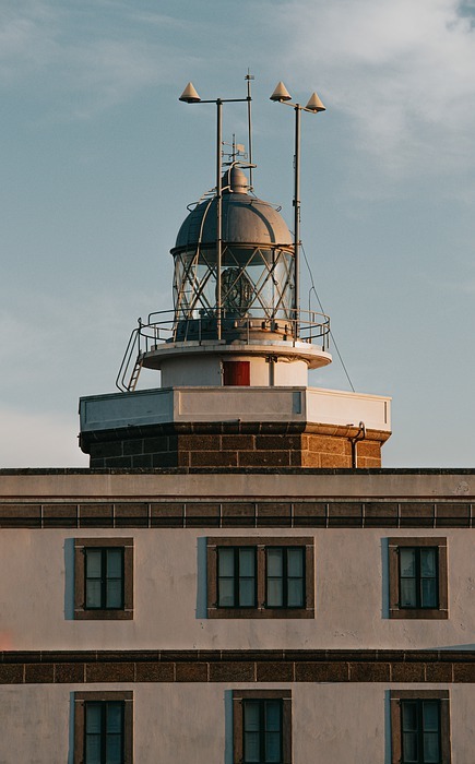 lighthouse, frontal, architecture