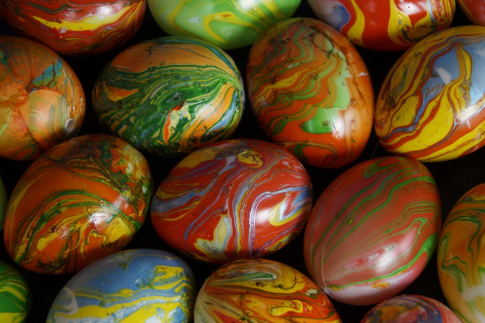 marbled, easter eggs, marbled easter eggs