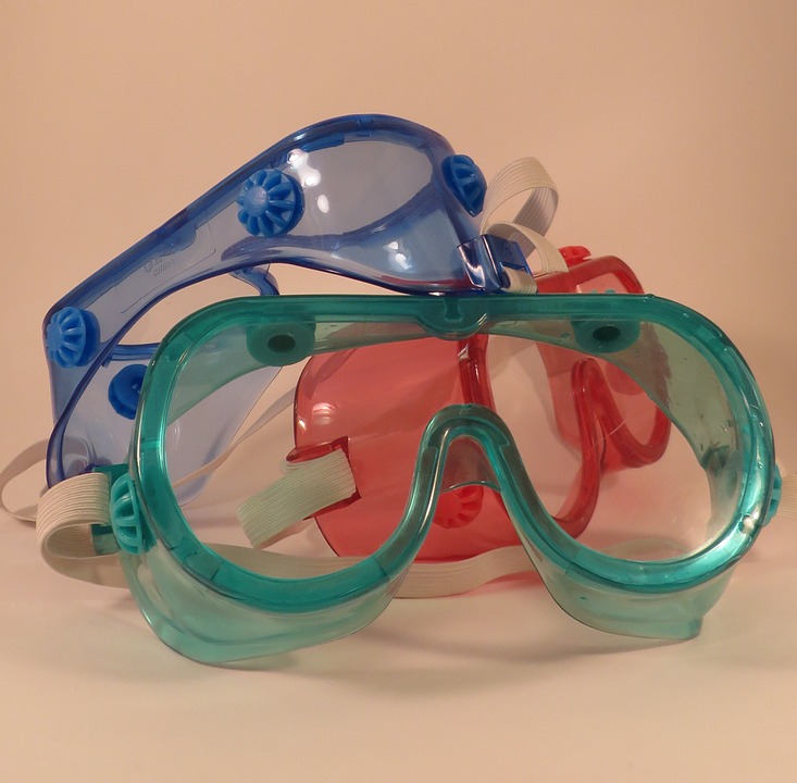 goggles, safety glasses, eyewear