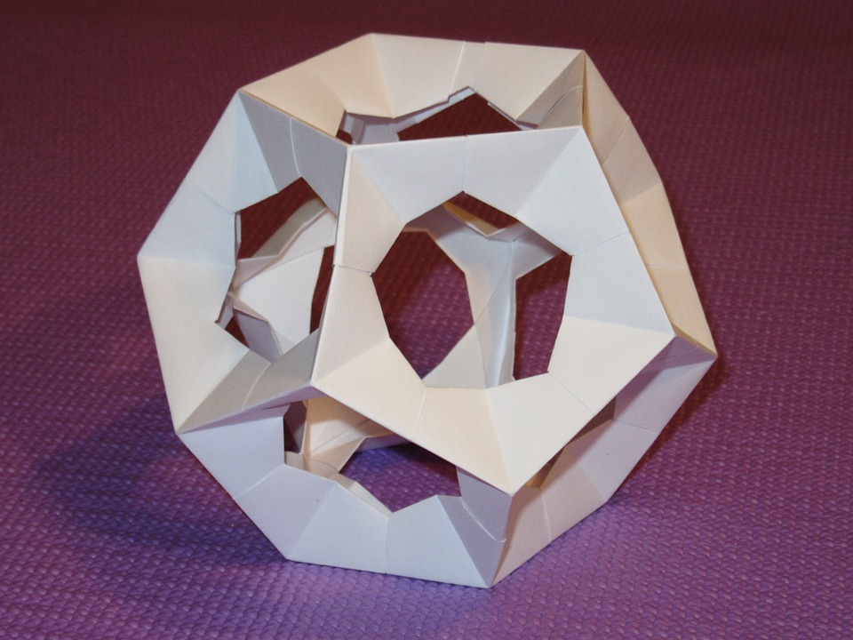 dodecahedron, platonic solid, origami