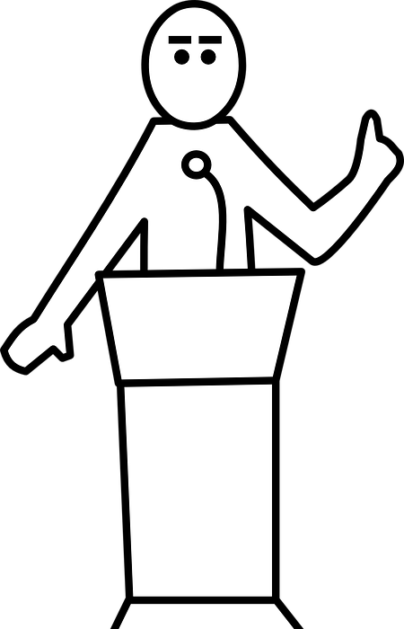 speaker, podium, presentation