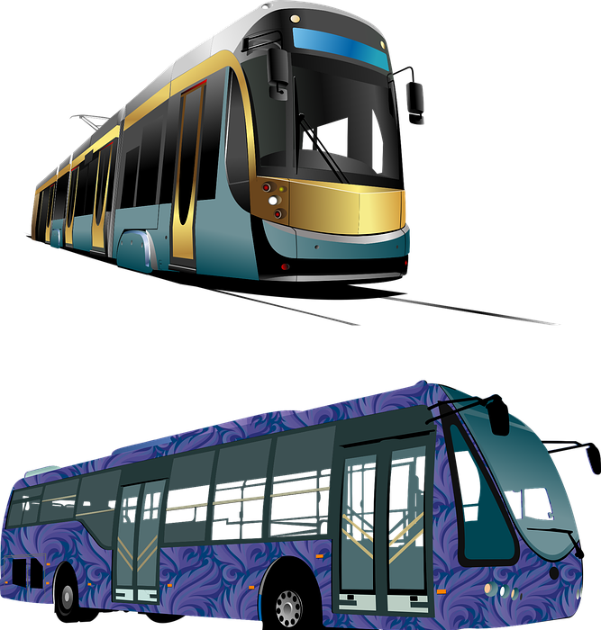 urban transport, tram, bus