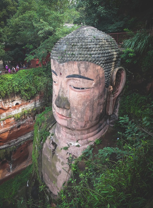 leshan giant buddha, culture, statue