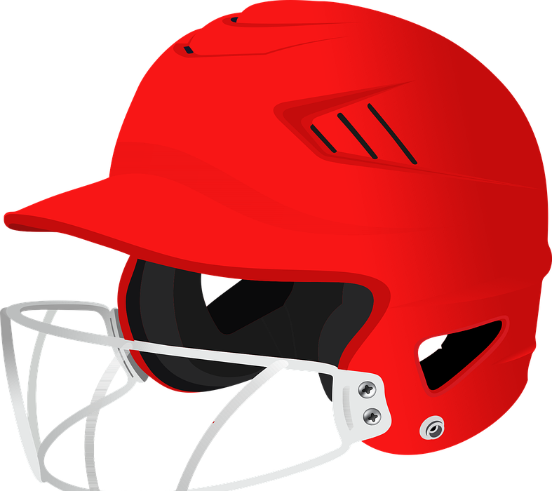 softball helmet, batter, helmet