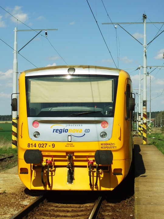railway, yellow, railcar