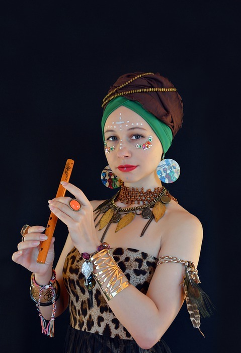 woman, national costume, african woman