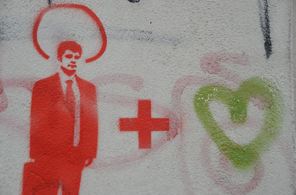 graffiti, man, street art