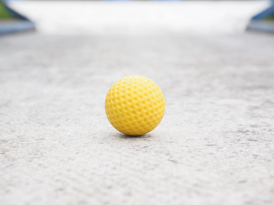ball, mini golf ball, yellow | Stock Images Page | Everypixel