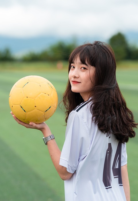 girl, soccer, player