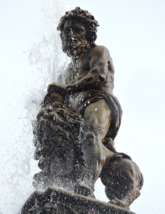 fountain, czech budejovice, statue