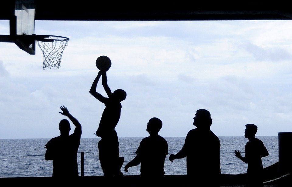 basketball, team, play