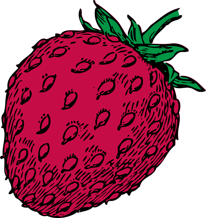 strawberry, fruit, food