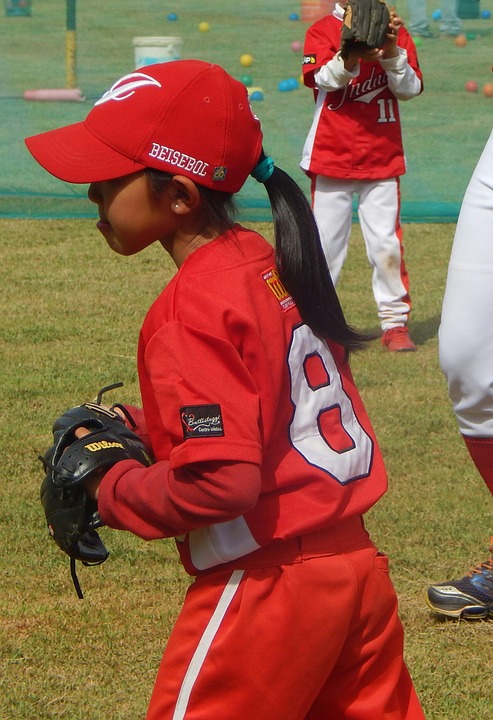 basebal, baseball, red uniform