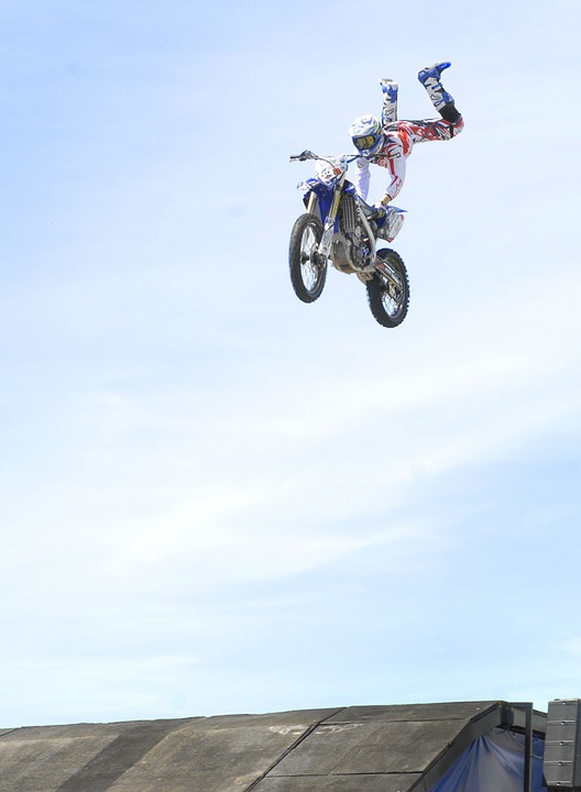 motorcycle, stunt, jump