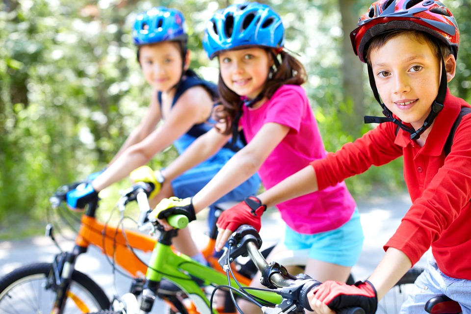 bike, children, cycling