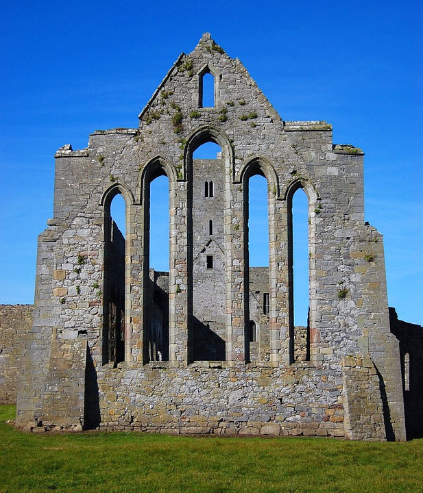 ruined abbey, abbey, gothic