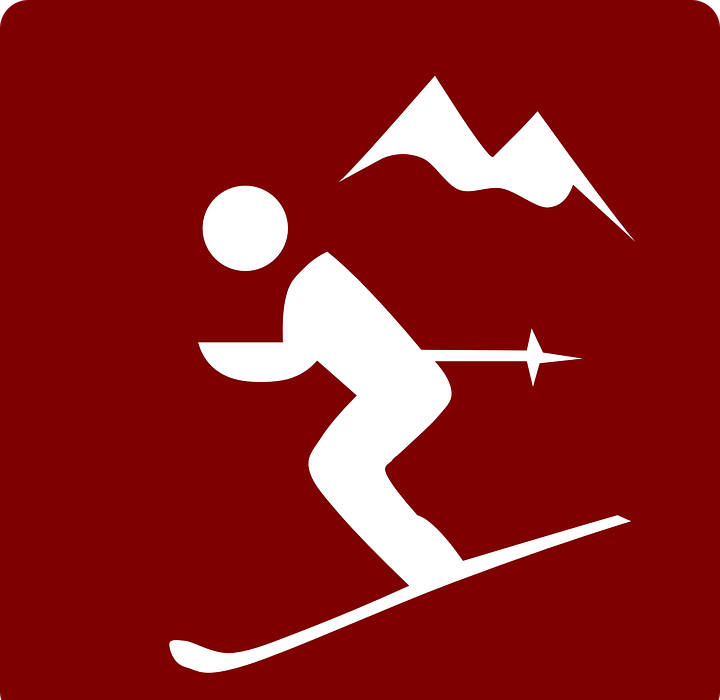 skiing, downhill, mountain sports