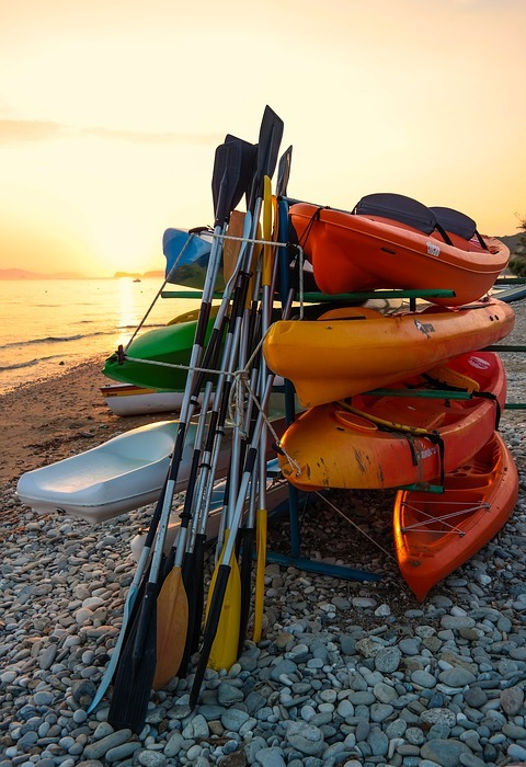 kayak, water sports, sea