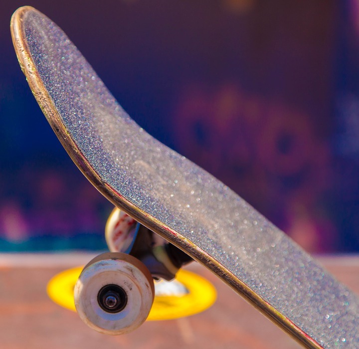skateboard, wheels, ramp