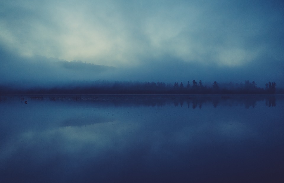 lake, water, reflection