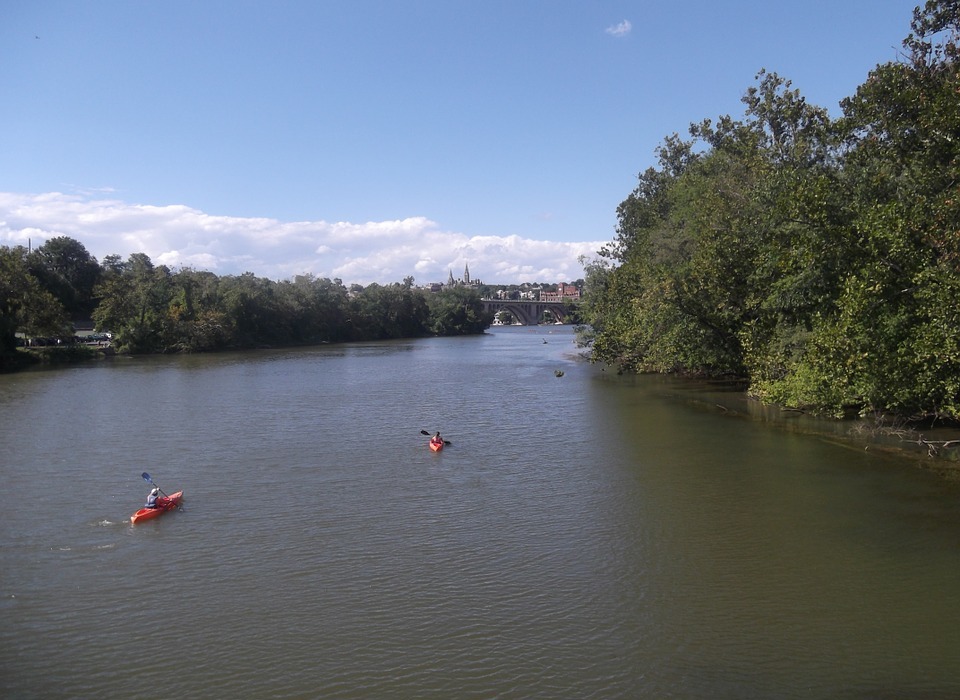 kayak, river, georgetown