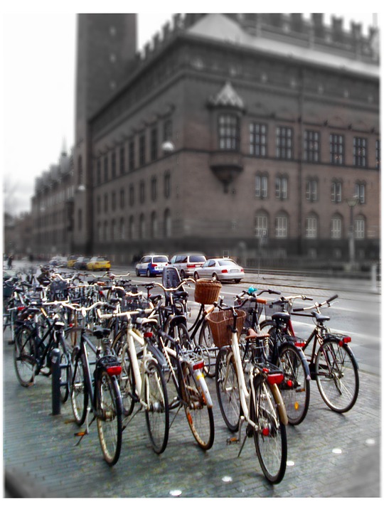 bike, copenhagen, town hall